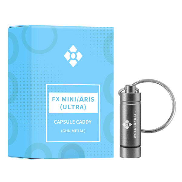 WOLKENKRAFT FX MINI | ÄRiS (ULTRA) Dosierkapsel-Behälter für 2 Dosierkapseln | Farbe: Nachtblau